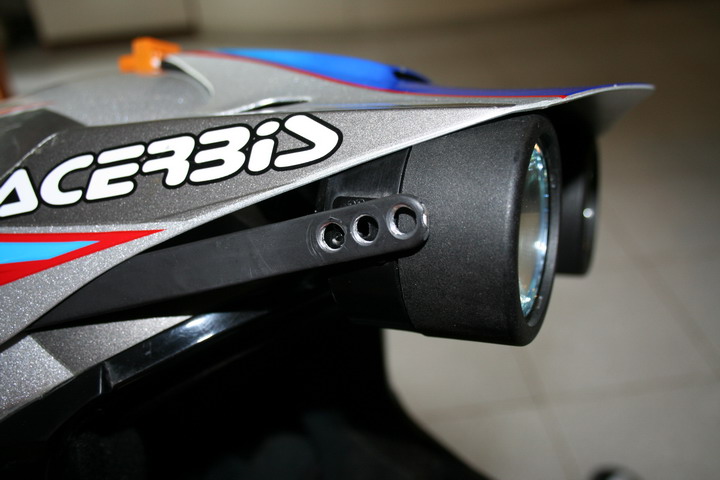 12V Faro Capulino Doppio Luce Di Testa Copertura Visiera Per Motocross 